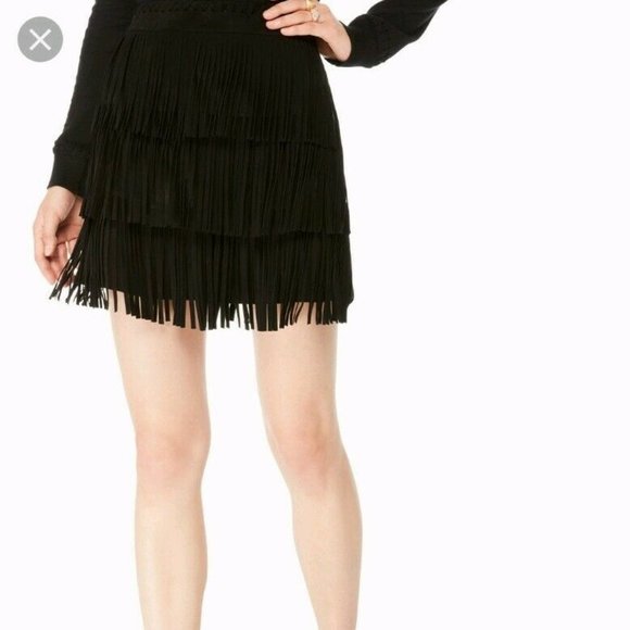 Mini fringe cow leather skirt - Picture 11 of 11